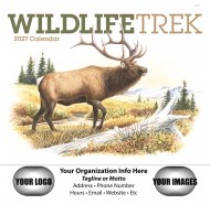 Wildlife Trek Stapled Wall Calendar #7203
