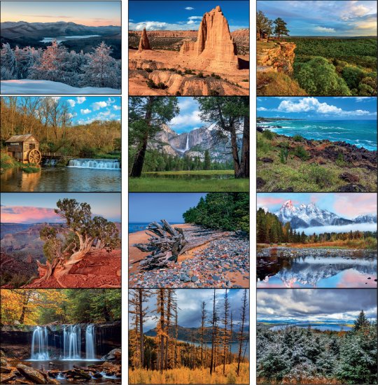 Scenic America 13-Mo Full-Size Wall Calendar- # 800 | #400 : Imprinted ...