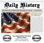 Big Block Daily History- Spiral Bound Calendar- #7052