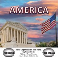 America! 13 Month Wall Stapled Version- # 2401