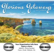 Glorious Getaways Wall Calendar - Spiral Bound #7025