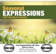 Big Block Seasonal Expressions - Spiral Bound Calendar- #7050
