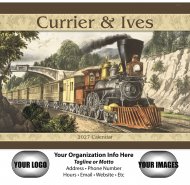 Currier & Ives Wall Calendar - Stapled #7241