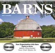 Scenic Barns 12-Month Wall Calendar- # 1700