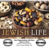 Jewish Life Wall Calendar -Spiral Bound #7051