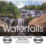 Waterfalls 12-Month Wall Calendar- # 1719 NEW STYLE!!