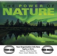 Power of Nature - Spiral Bound Wall Calendar #7103