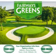 Fairways & Greens Wall Calendar- Spiral Bound #7029