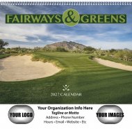 Fairways & Greens Wall Calendar- Spiral Bound #7029