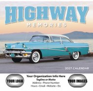 Highway Memories 13-Month Full-Size Wall Calendar- #832
