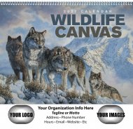 Wildlife Canvas- Spiral Bound Wall Calendar- #7038