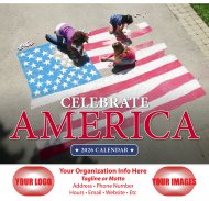 Celebrate America Wall Calendar - Stapled #7269