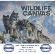 Wildlife Canvas- Stapled Wall Calendar- #7238