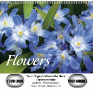Flowers Wall Calendar-Spiral Bound #7080