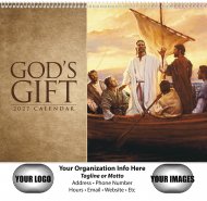 God's Gift Catholic Wall Calendar Spiral Binding #7059