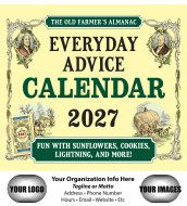 Old Farmer's Almanac Everyday Advice Stapled Wall #OF56HH1