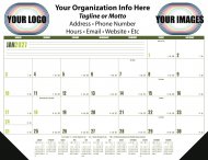 Large Multi Color Desk Pad - #6510