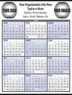 Non-Laminated Span-A-Year- # 6206 Blue/Grey