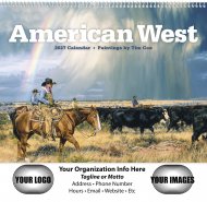American West by Tim Cox Wall Calendar- #1900
