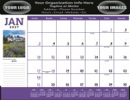 Scenic Desk Pad with Vinyl Header - #6551