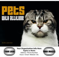 Pets w/Attitude Stapled Wall Calendar - #7286