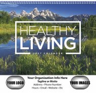 Healthy Living Wall Calendar- Spiral Bound #7073