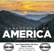 Landscapes of America Stapled Wall Calendar #7201