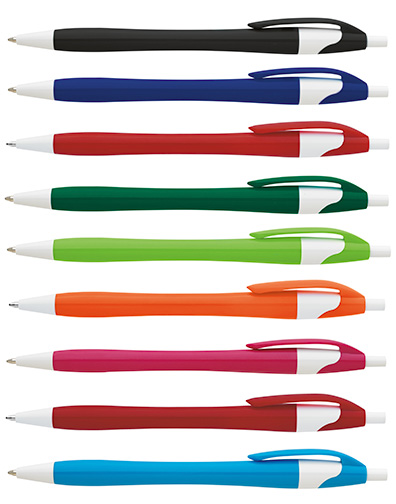Contoured Click Pen - Color Barrel #LC55732  !!HOLIDAY SPECIAL!!